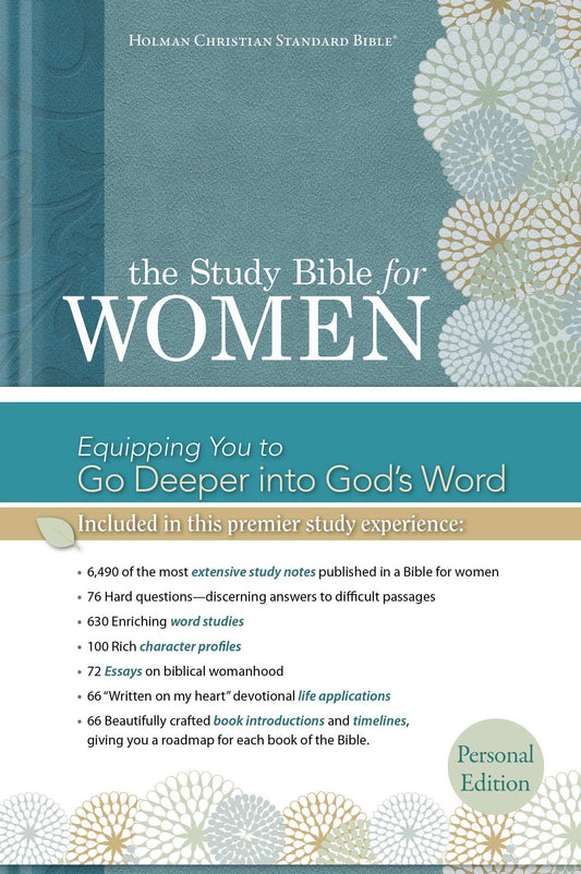 The Study Bible for Women: HCSB Personal Size Edition, Printed Hardcover - 8470