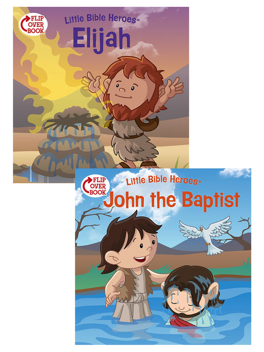Elijah/John the Baptist Flip-Over Book (Little Bible Heroes™) - 2409