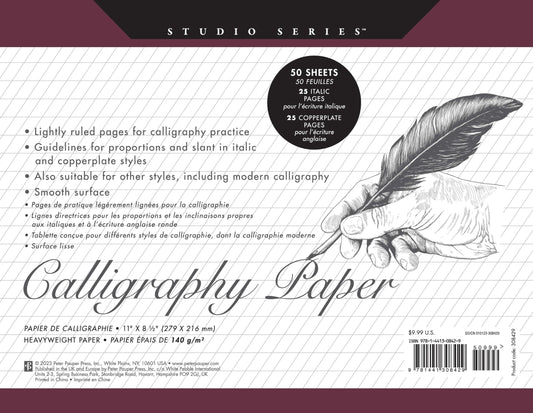Studio Series Calligraphy Paper Pad: 50 Sheets - 4123