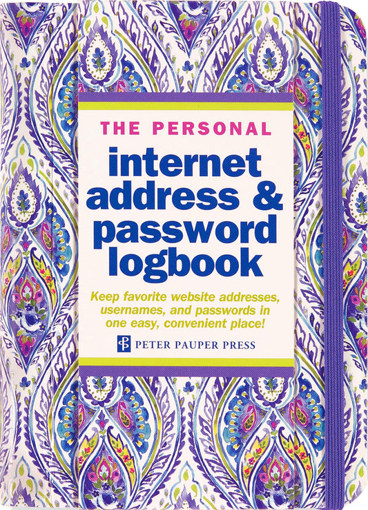 Silk Road Internet Address & Password Logbook (removable cover band for security) - 1109