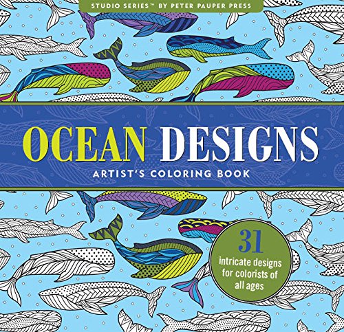 Ocean Designs Artist's Adult Coloring Book (Studio)