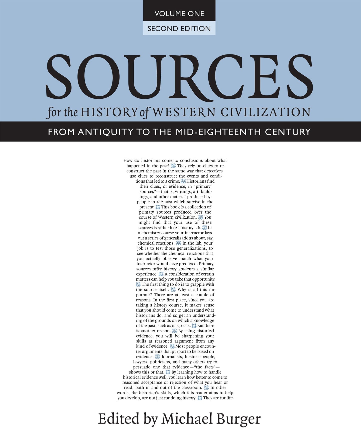 Sources for the History of Western Civilization, Volume I: From Antiquity to the Mid-Eighteenth Century, Second Edition - 3531