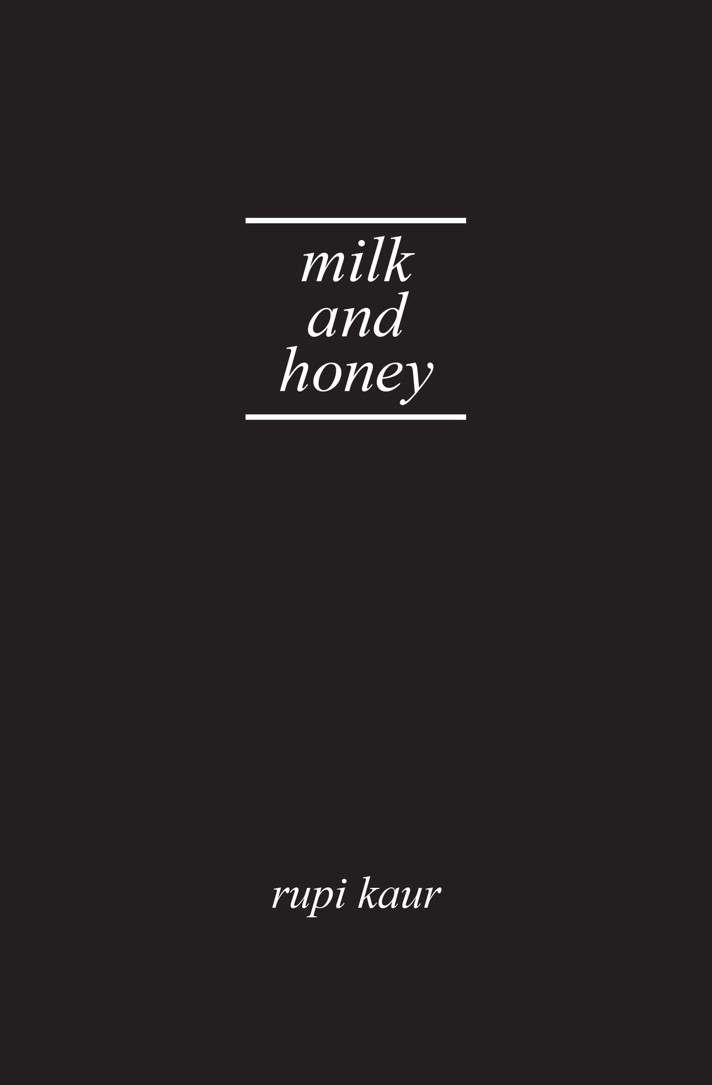 Milk and Honey - 3319
