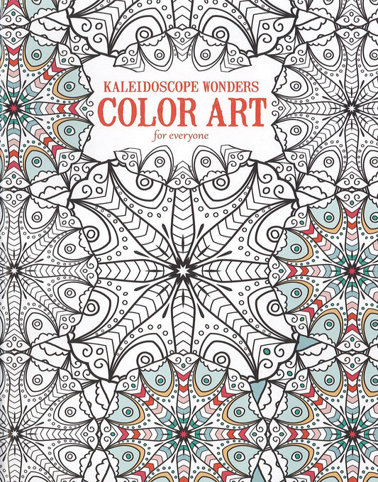 Kaleidoscope Wonders: Color Art for Everyone-24 Kaleidoscope Inspired Artistic Designs featuring Mirrored and Variegated Adult Coloring Patterns - 8373