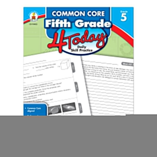 Carson Dellosa | Common Core Fifth Grade 4 Today Workbook | 5th Grade, 96pgs (Common Core 4 Today) - 3108