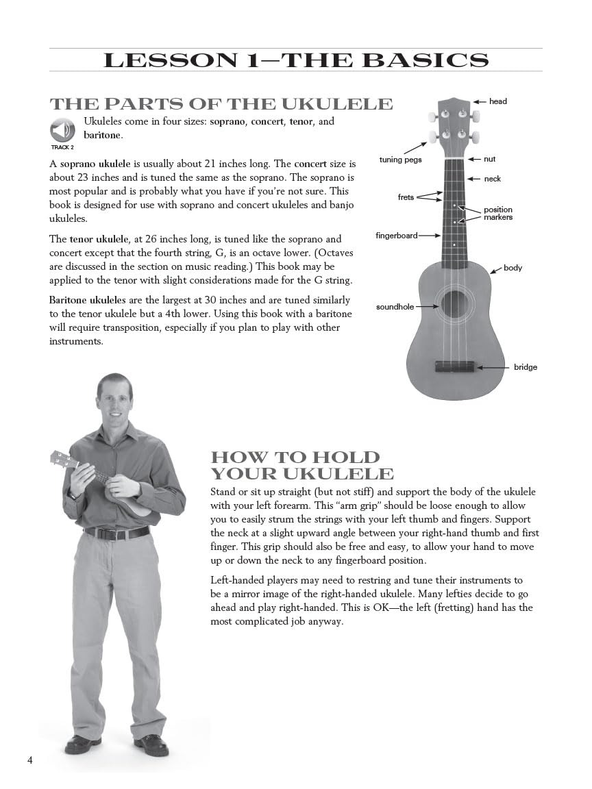 Left-Handed Ukulele - The Complete Method Book/Online Audio