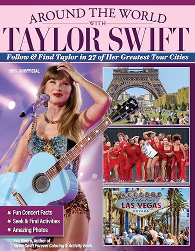 Around the World with Taylor Swift: Follow & Find Taylor in 27 of Her Greatest Tour Cities (Design Originals) Seek-and-Find Activity Book for Swifties - Fun Facts, an Eras Tour Retrospective, and More - 2804