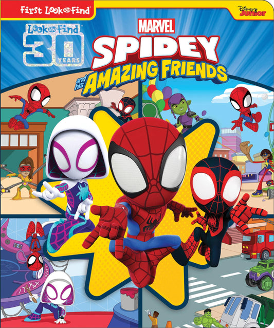 Marvel Spider-man - Spidey and His Amazing Friends - First Look and Find Activity Book - PI Kids - 4047
