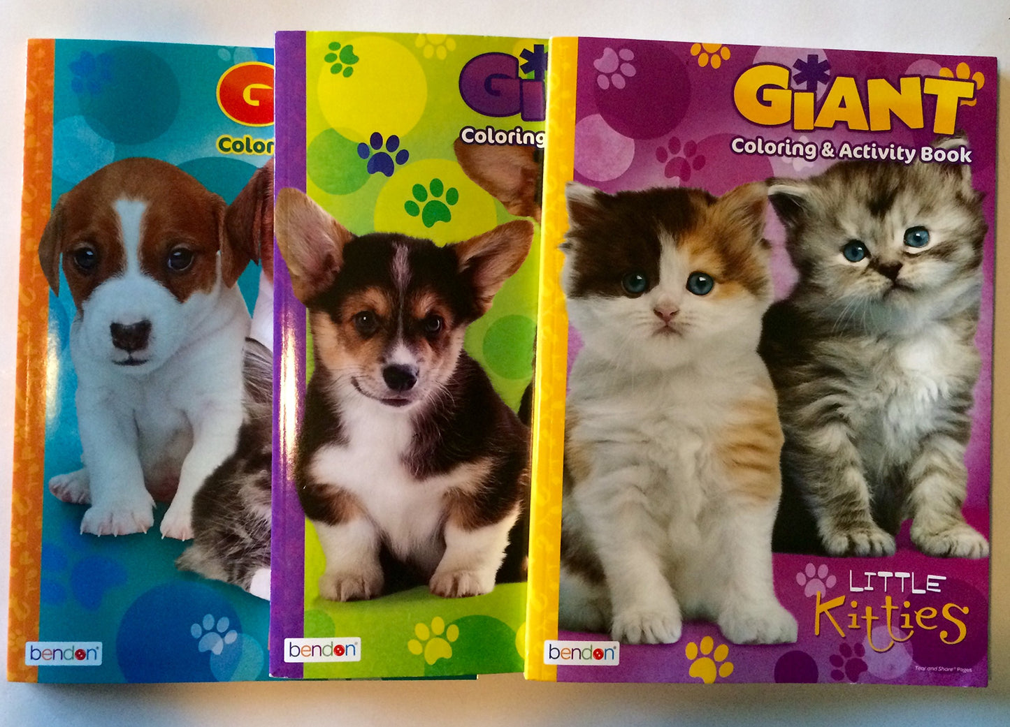 3 pack Giant Coloring & Activity Book by Bendon Assorted Animals - 7757