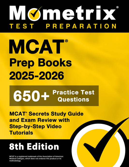MCAT Prep Books 2025-2026 - 650+ Practice Test Questions, MCAT Secrets Study Guide and Exam Review with Step-by-Step Video Tutorials: [8th Edition] - 5333