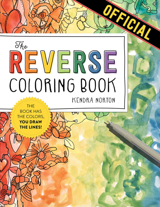 The Reverse Coloring Book™: The Book Has the Colors, You Draw the Lines! - 3442