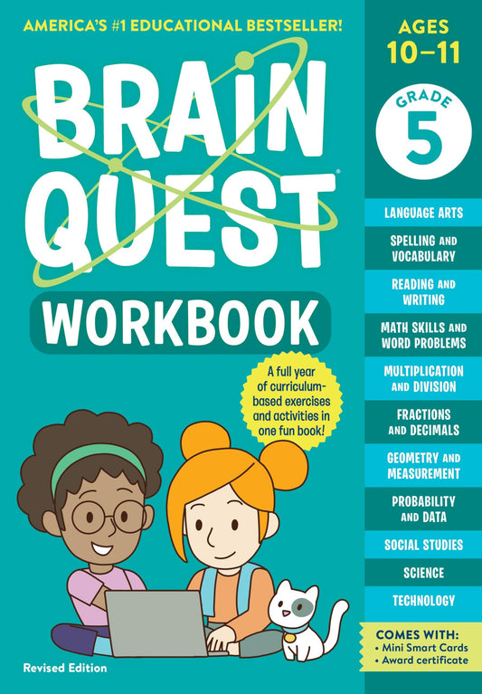 Brain Quest Workbook: 5th Grade Revised Edition (Brain Quest Workbooks) - 6090