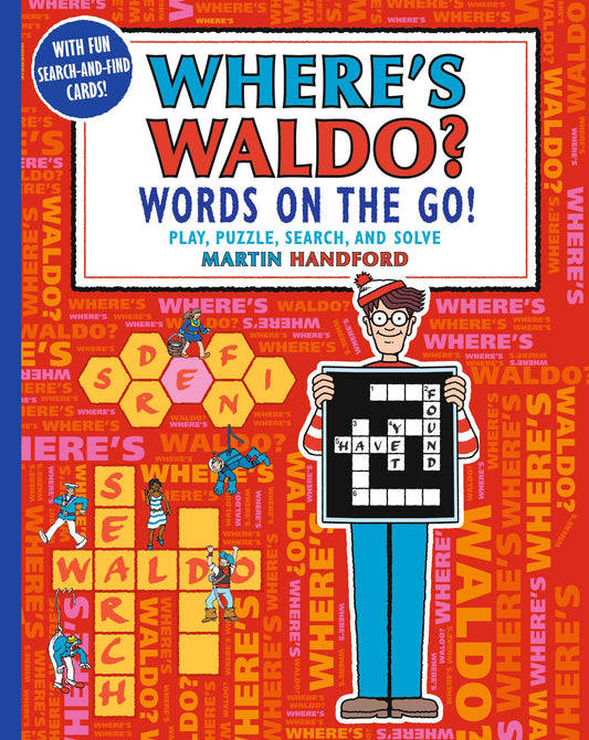 Where's Waldo? Words on the Go!: Play, Puzzle, Search and Solve (A Hidden Object Activity Book with Crossword Puzzles, Word Search, and Search & Find Games - a Perfect Gift for All Ages)