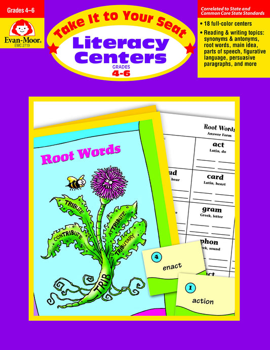 Take It to Your Seat Literacy Centers, Grades 4-6