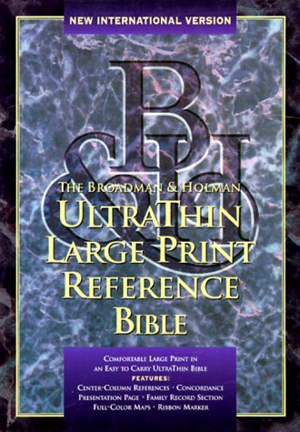 The Broadman & Holman Ultrathin Reference Bible: New International Version : Black Bonded Leather - 4183