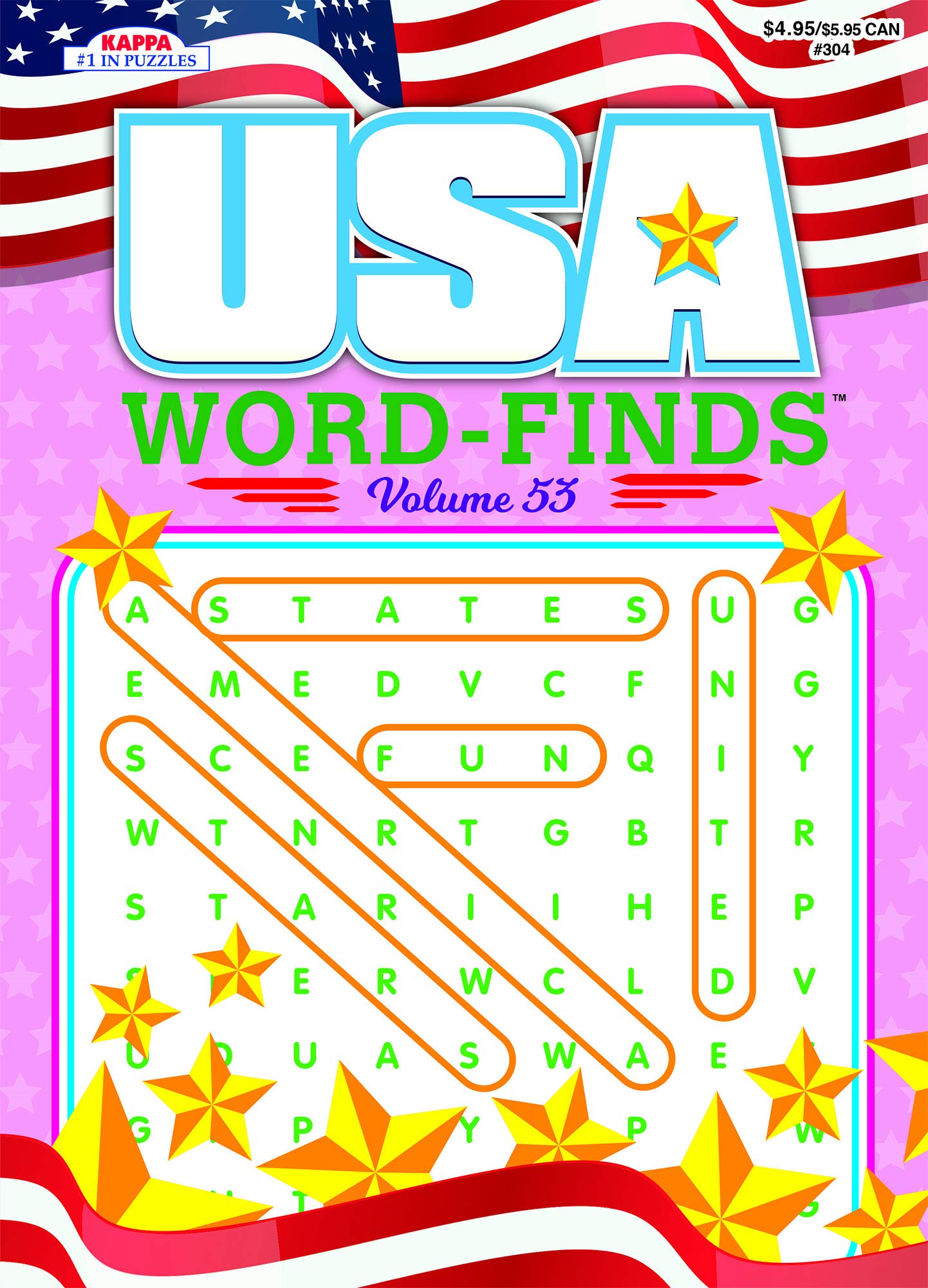 USA Word-Finds Puzzle Book-Word Search Volume 53