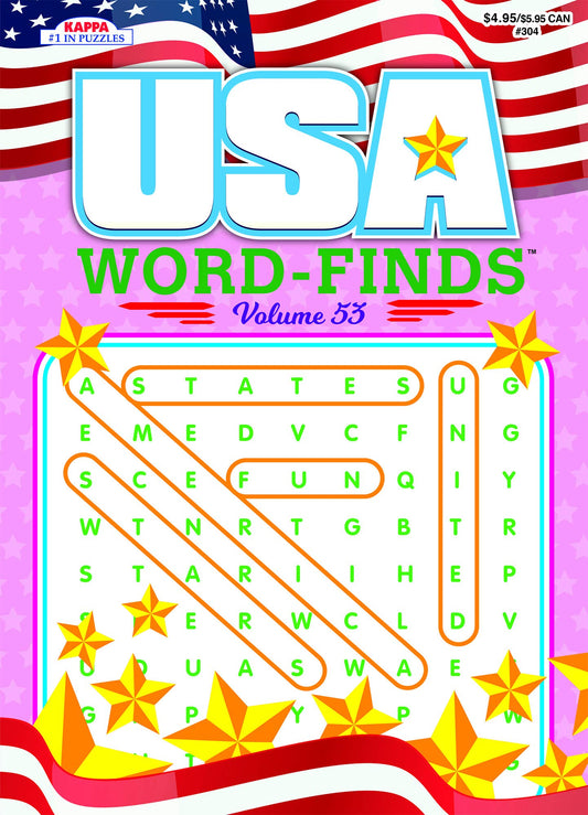 USA Word-Finds Puzzle Book-Word Search Volume 53