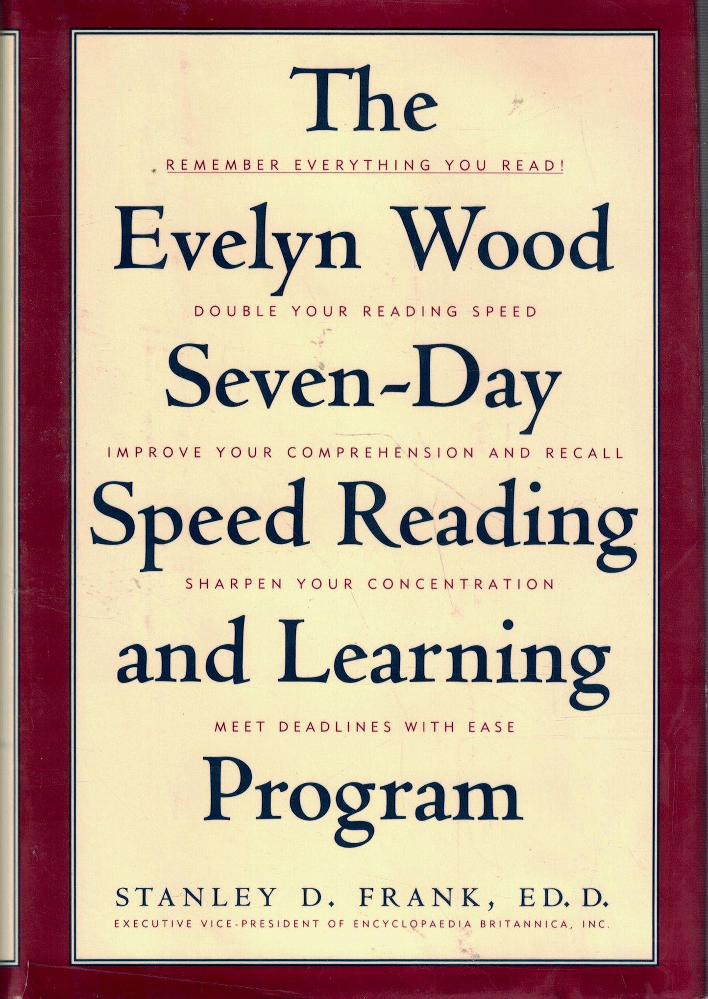 The Evelyn Wood Seven-Day Speed Reading and Learning Program - 4788