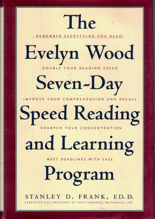 The Evelyn Wood Seven-Day Speed Reading and Learning Program - 4788