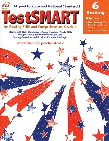 TestSMART for Reading Skills and Comprehension-Grade 6: Help for Basic Reading Skills, State Competency Tests, Achievement Tests