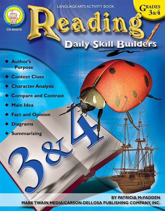 Reading, Grades 3 - 4 (Daily Skill Builders) - 3621