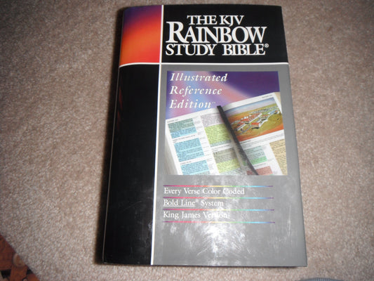 The KJV Rainbow Study Bible: Illustrated Reference Edition, Every Verse Color-Coded, Bold Line System
