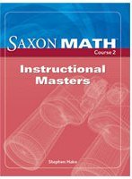 Saxon Math Course 2 Instructional Masters Grade 7 (Course 1 2 3)