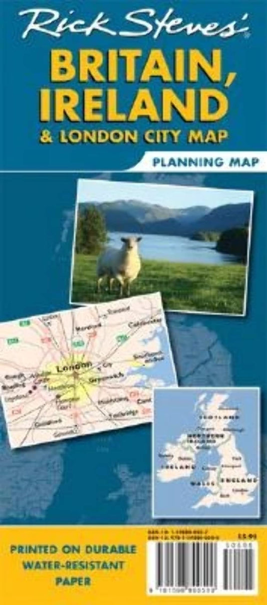 Rick Steves Britain, Ireland and London City Map - 4253