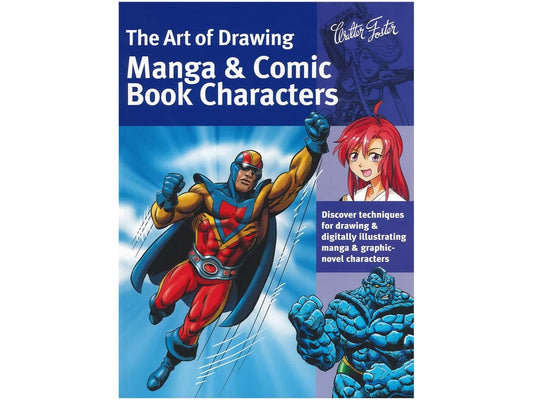 Walter Foster Drawing Manga & Comic Book Characters Book - 5889