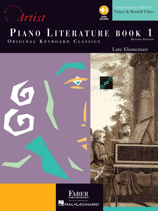 Piano Literature: Book 1 - The Developing Artist | Early Intermediate Piano Sheet Music | Original Keyboard Classics with Online Audio | Faber Piano Songbook for Classical Piano Students - 9798