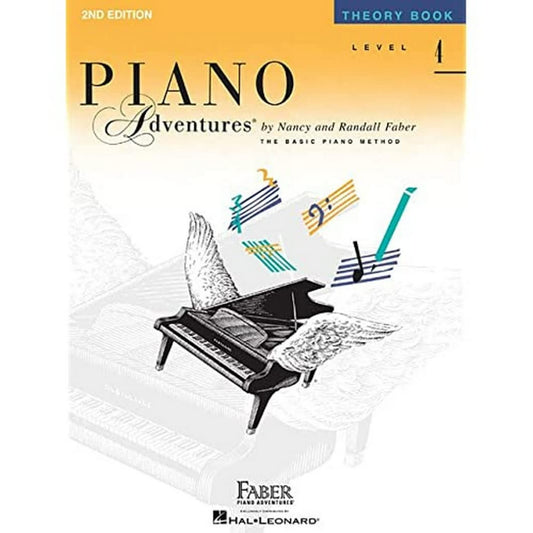 Piano Adventures: Theory Book – Level 4, 2nd Edition | Intermediate Piano Theory Workbook for Students | Creative Music Exercises and Activities | Faber Piano Method Educational Sheet Music Book - 6479