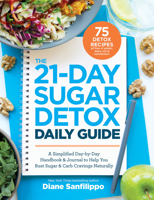 The 21-Day Sugar Detox Daily Guide: A Simplified, Day-by-Day Handbook & Journal to Help You Bust Sugar & Carb Cravings Naturally - 5991
