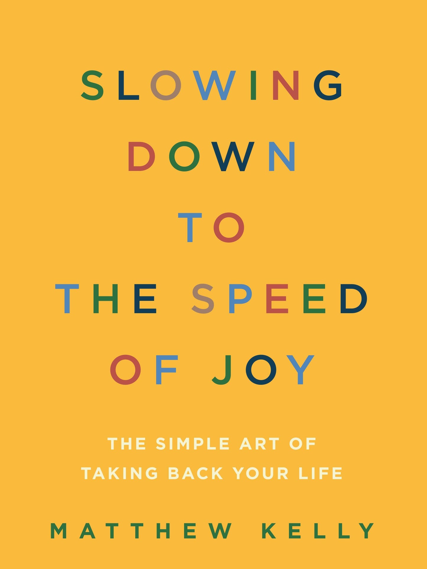 Slowing Down to the Speed of Joy: The Simple Art of Taking Back Your Life - 5190