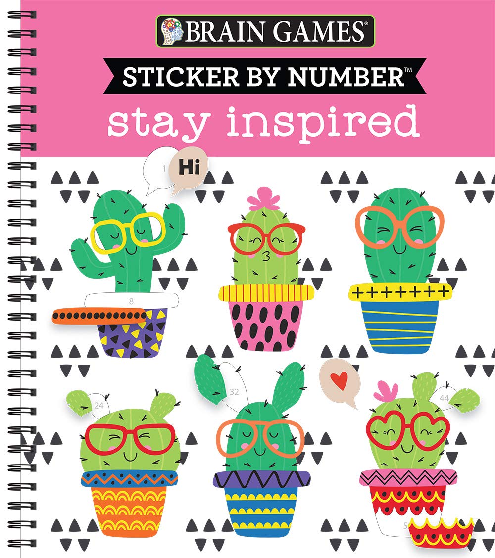 Brain Games - Sticker by Number: Stay Inspired - 6286