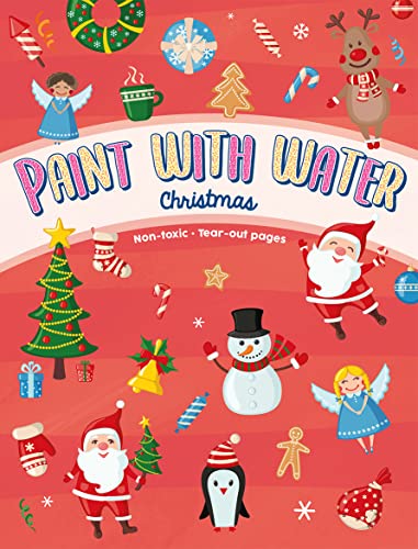 Christmas Paint with Water Book for Kids