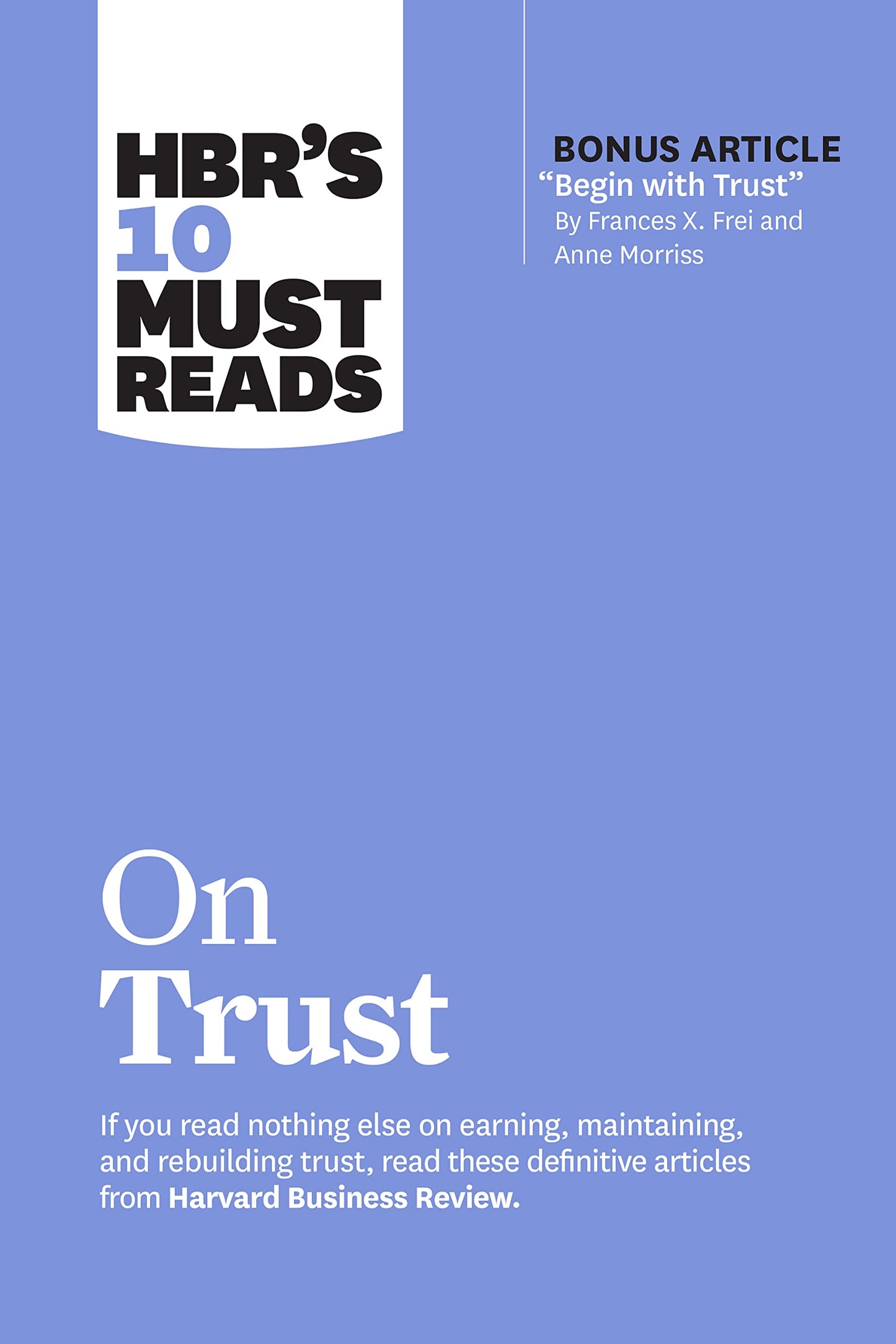 HBR's 10 Must Reads on Trust - 6879