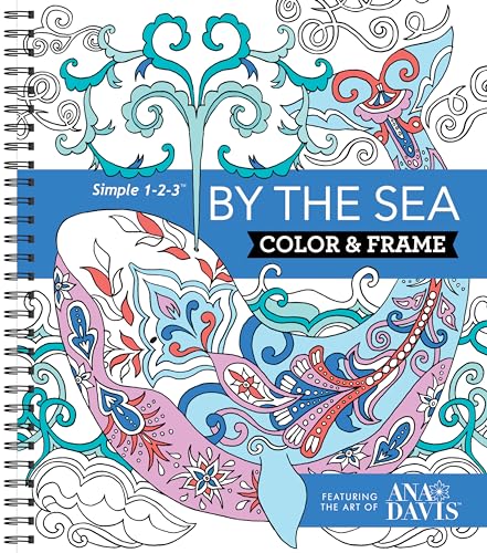 Color & Frame - By the Sea (Adult Coloring Book) - 8414