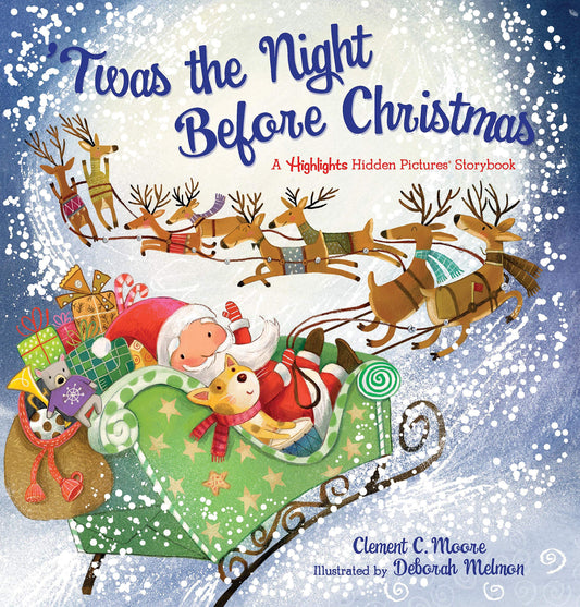 'Twas the Night Before Christmas: Christmas Storybook with Seek-and-Find Puzzles for Kids 4-8, Over 120 Hidden Objects (Highlights Hidden Pictures Storybooks) - 1027