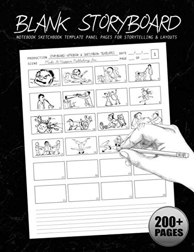 Blank Storyboard: Notebook Sketchbook Template Panel Pages for Storytelling & Layouts with 24 16:9 Story Board Frames: 200+ Pages for Professional ... 8.5" x 11" Professional Storyboard Notebooks)