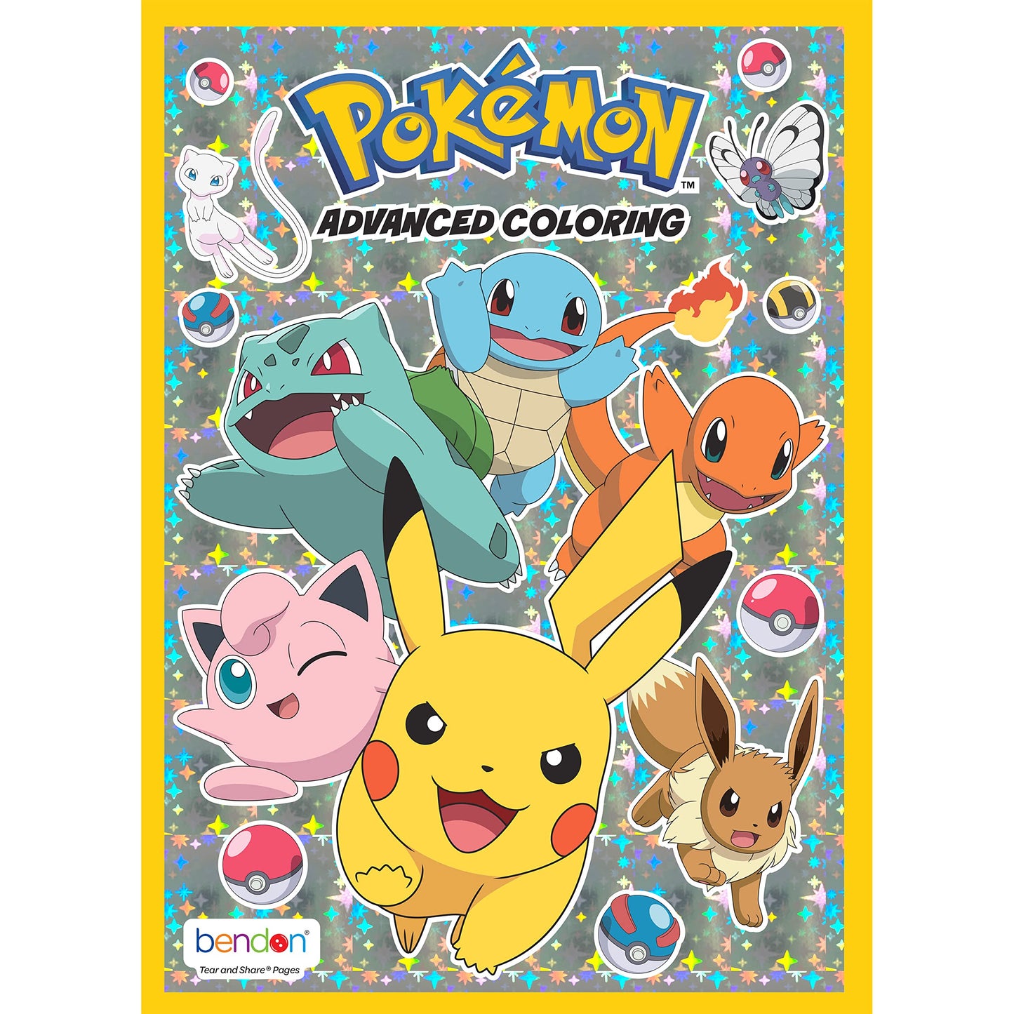 Pokemon 40 Page Advanced Coloring Book, Adult Coloring Bendon 54040