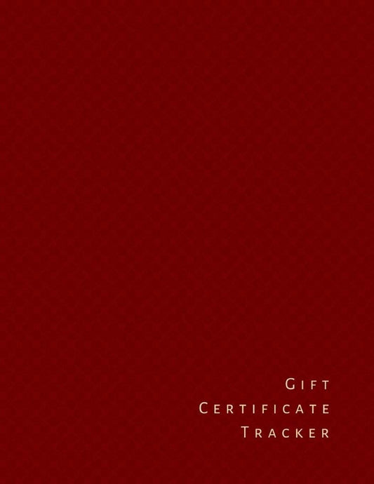Gift Certificate Tracker: Organizer, journal, receipt book. Gift log book for business. - 7737