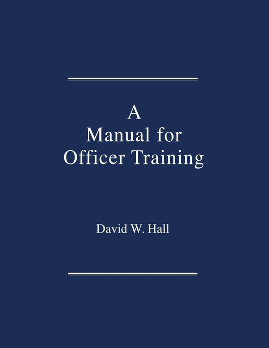 Manual for Officer Training - 2401