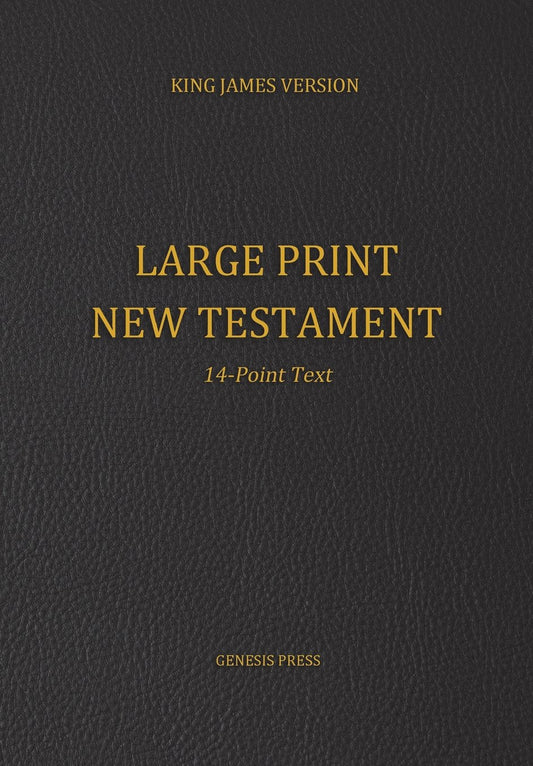 Large Print New Testament, 14-Point Text, Black Cover, KJV - 2902
