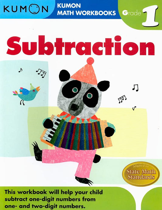 Kumon Grade 1 Subtraction (Kumon Math Workbooks), Ages 6-7, 96 pages - 7570