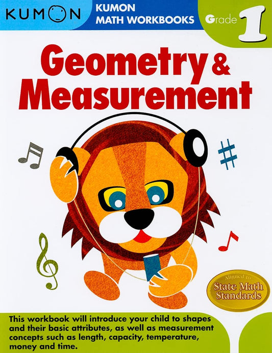 Kumon Grade 1 Geometry & Measurement (Kumon Math Workbooks) - 3014