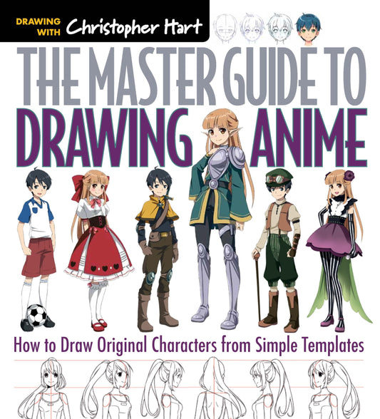 The Master Guide to Drawing Anime: How to Draw Original Characters from Simple Templates – A How to Draw Anime / Manga Books Series (Volume 1) - 1496