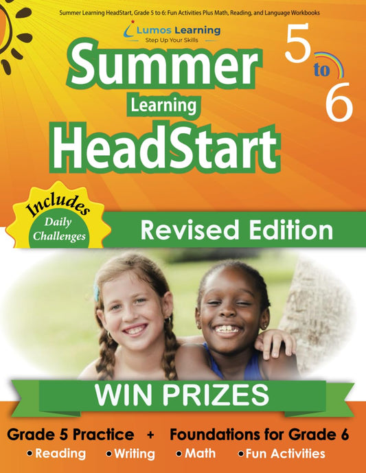 Summer Learning HeadStart, Grade 5 to 6: Fun Activities Plus Math, Reading, and Language Workbooks: Bridge to Success with Common Core Aligned ... (Summer Learning HeadStart by Lumos Learning) - 2345