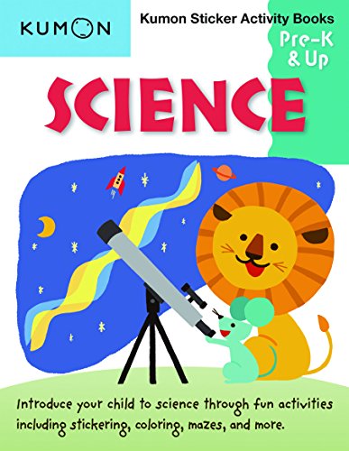 Kumon Pre K & Up Science Sticker Activity Book (Kumon Sticker Activity Books) - 6010