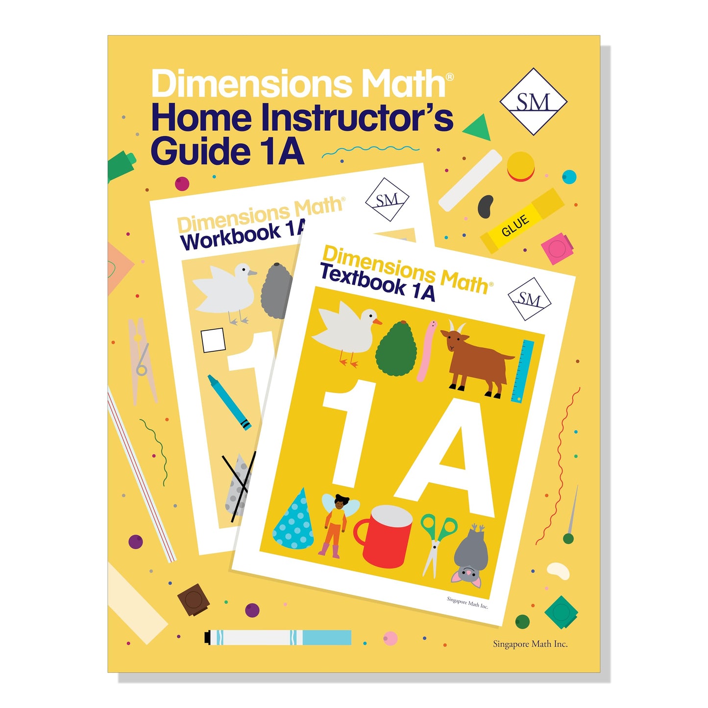 Dimensions Math Home Instructor's Guide 1A | Singapore Math Inc. [Spiral-bound]