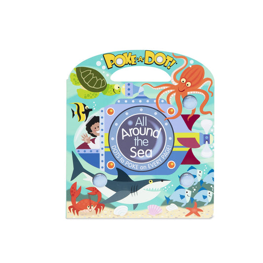 Melissa & Doug Childrens Book Poke-a-Dot: All Around The Sea - 217